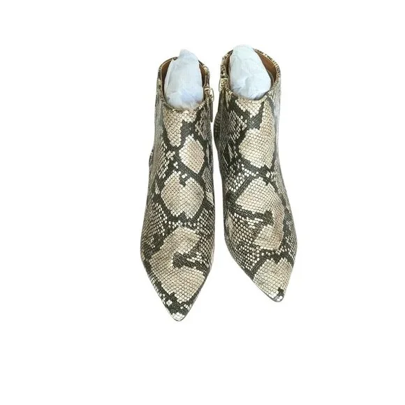 ComfortView Meredith Ankle Bootie Women Size 7 WW Snakeskin Print Kitten Heel - Picture 5 of 7